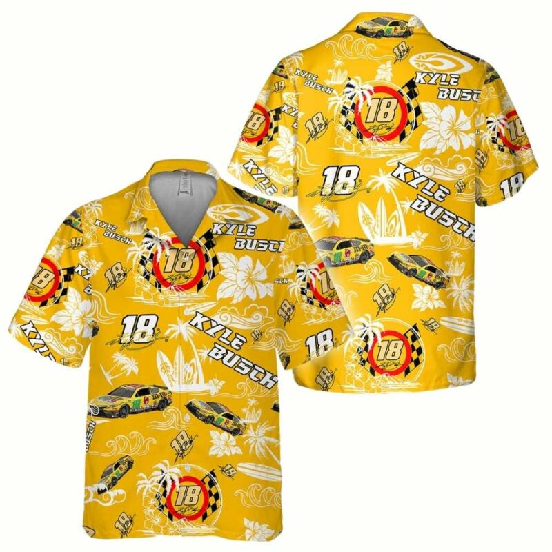 Kyle Busch Nascar Racing Floral Tropical 1