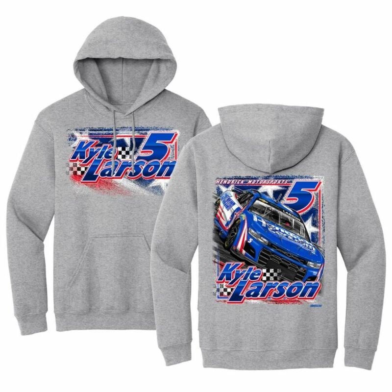 Kyle Larson 5 2025 Hendrickcars.com 3D Hoodie 1