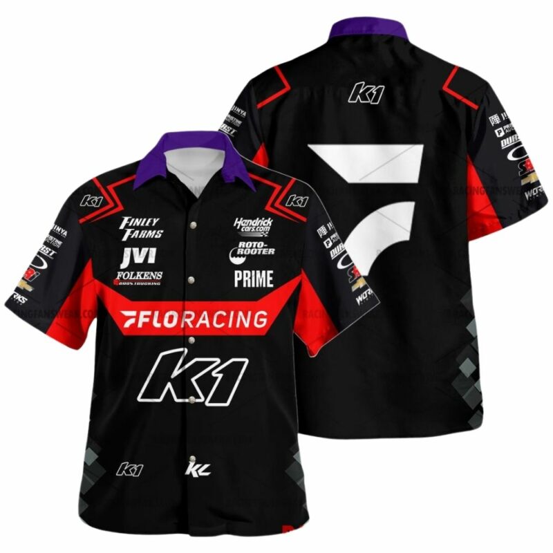 Kyle Larson Nascar Floracing 2024 Uniform Hawaiian Shirt 1