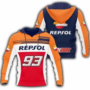 Marc Marquez 93 Repsol MotoGP Racing All-over Print Hoodie