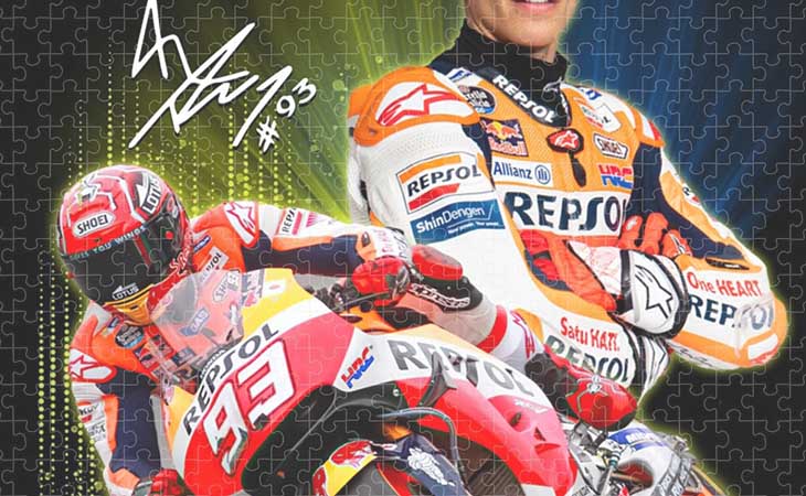 Marc Marquez MotoGP Racing banner