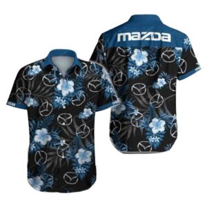 Mazda Floral Many Logo Hawaiian Shirt
