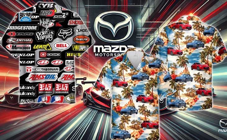 Mazda Racing banner hawaiian