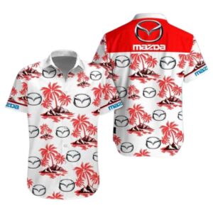 Mazda Tropical Many Logo Hawaiian Shirt