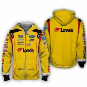 Michael McDowell Nascar 2022 Loves Ford Good Year Racing Uniform All Over Print Hoodie
