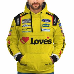 Michael McDowell Nascar Racing Loves 2024 Uniform All Over Print Hoodie