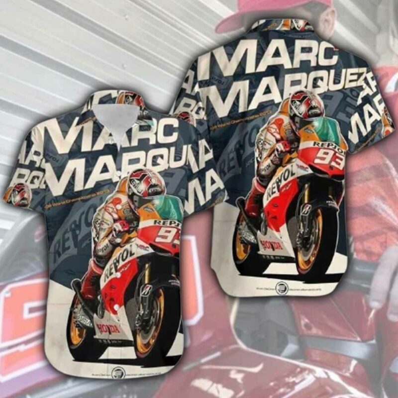 Moto Gp 93 Marc Marquez Hawaiian 2 Shirt 1 1