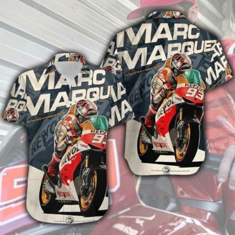 Moto Gp 93 Marc Marquez Hawaiian 2 Shirt 1