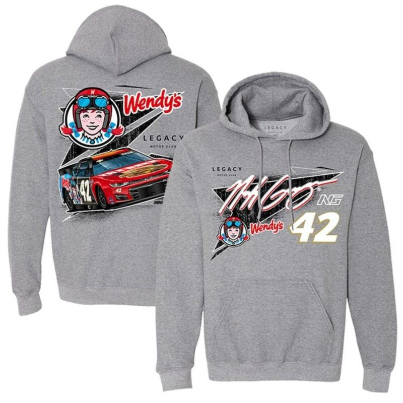 Noah Gragson 42 Legacy Wendys Racing 3D Hoodie 1