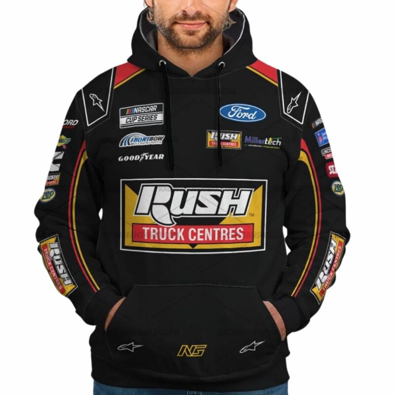 Noah Gragson Nascar Racing 2025 Rush Truck Centres Uniform 3D Hoodie 1