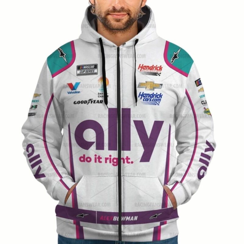 Personalized Alex Bowman 48 Nascar Ally Do It Right Racing 2023 Uniform 3D Hoodie 5