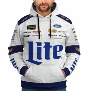 Personalized And Number Brad Keselowski 2 Nascar Racing Lite Beer Uniform All Over Print Hoodie