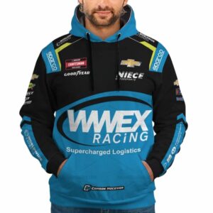 Personalized And Number Carson Hocevar Nascar Racing WWEX 2023 Uniform All Over Print Hoodie