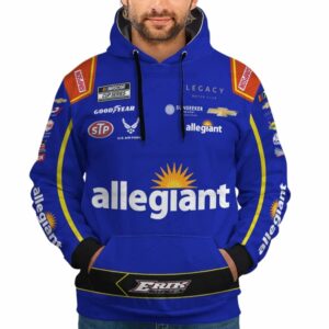 Personalized And Number Erik Jones Nascar Racing 2023 Allegiant Uniform All Over Print Hoodie