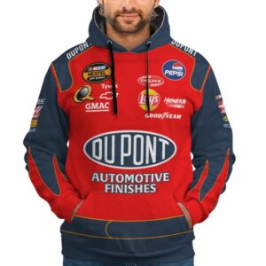 Personalized And Number Jeff Gordon Nascar Racing 2007 Dupont Uniform All Over Print Hoodie