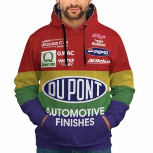 Personalized And Number Jeff Gordon Nascar Racing Dupont Automotive Finishes All Over Print Hoodie