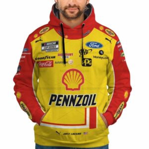 Personalized And Number Joey Logano 22 Nascar Racing Pennzoil 2022 Uniform All Over Print Hoodie