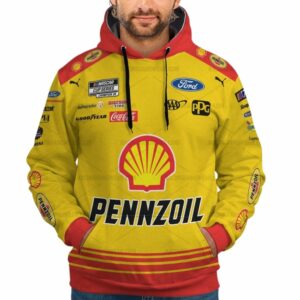 Personalized And Number Joey Logano Nascar Racing Pennzoil 2023 Uniform All Over Print Hoodie