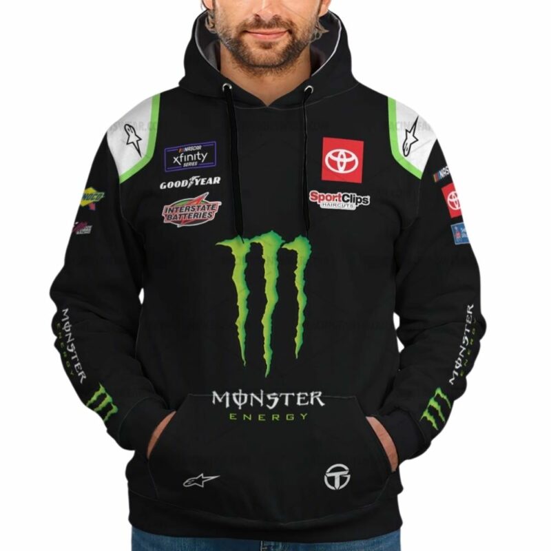 Personalized And Number Ty Gibbs Nascar Cup Series Racing 2023 Monster Energy Uniform 3D Hoodie 1