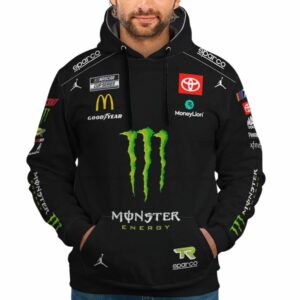 Personalized And Number Tyler Reddick Nascar 2023 Racing Monster Energy Toyota Mcdonalds And Good Year All Over Print Hoodie