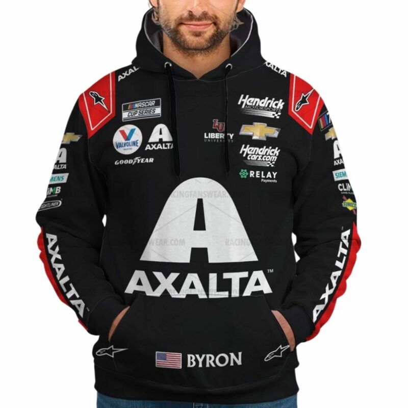 Personalized And Number William Byron Nascar 2023 Racing Uniform 3D Hoodie 1