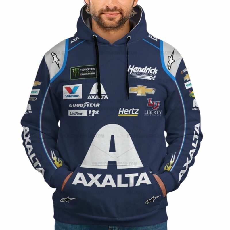Personalized And Number William Byron Nascar Racing Axalta Uniform 3D Hoodie 1