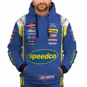 Personalized And Number Zane Smith Nascar Racing 2023 Speedco Uniform All Over Print Hoodie