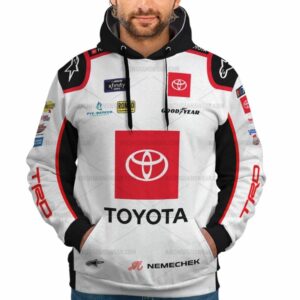Personalized John Hunter Nemechek Nascar Racing 2023 Joe Gibbs Racing Toyota Uniform All Over Print Hoodie