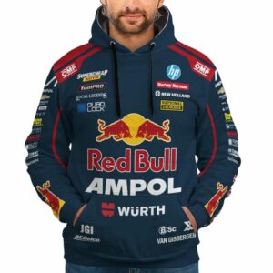 Personalized Shanevan Gisbergen Nascar Racing 2023 Red Bull Uniform All Over Print Hoodie