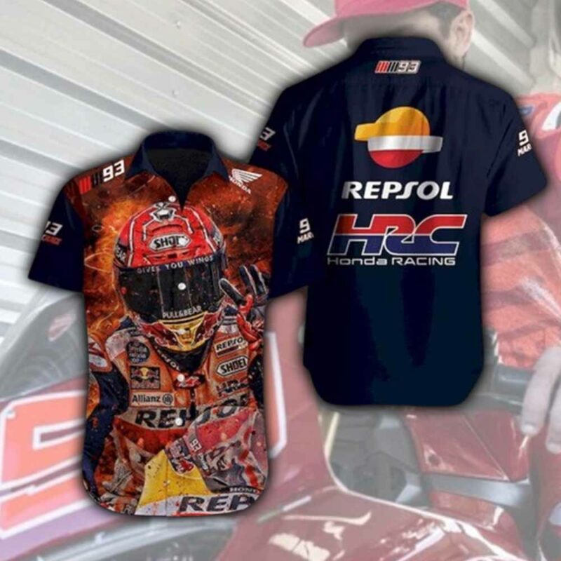 Repsol Honda Marc Marquez 93 Team Hawaiian 1 Shirt 1