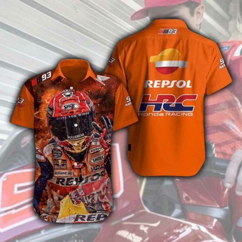 Repsol Honda Team Marc Marquez 93 Hawaiian 1 Shirt 1