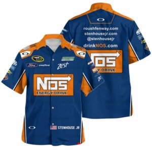 Ricky Stenhouse Jr Nascar 2014 Racing Nos Energy Drink Uniform Hawaiian Shirt
