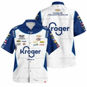 Ricky Stenhouse Jr Nascar 2022 Racing Kroger Hawaiian Shirt