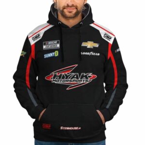 Ricky Stenhouse Jr Nascar Racing 2025 Hyak Motorsports Uniform All Over Print Hoodie