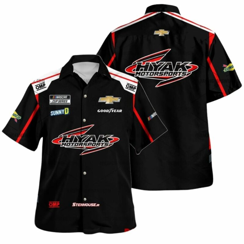 Ricky Stenhouse Jr Nascar Racing 2025 Hyak Motorsports Uniform Hawaiian Shirt 1