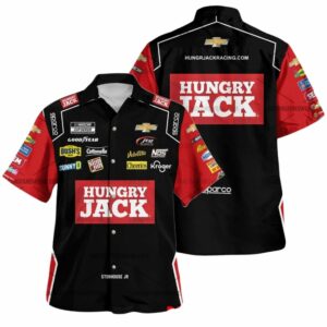 Ricky Stenhouse Jr Nascar Racing Hungry Jack Uniform Hawaiian Shirt