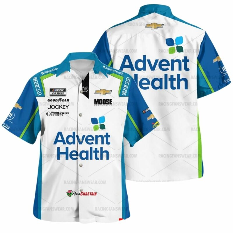 Ross Chastain Nascar 2022 Racing Advent Health Uniform Hawaiian Shirt 1