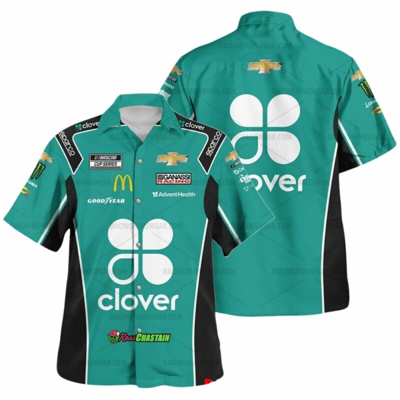 Ross Chastain Nascar 2022 Racing Clover Uniform Hawaiian Shirt 1