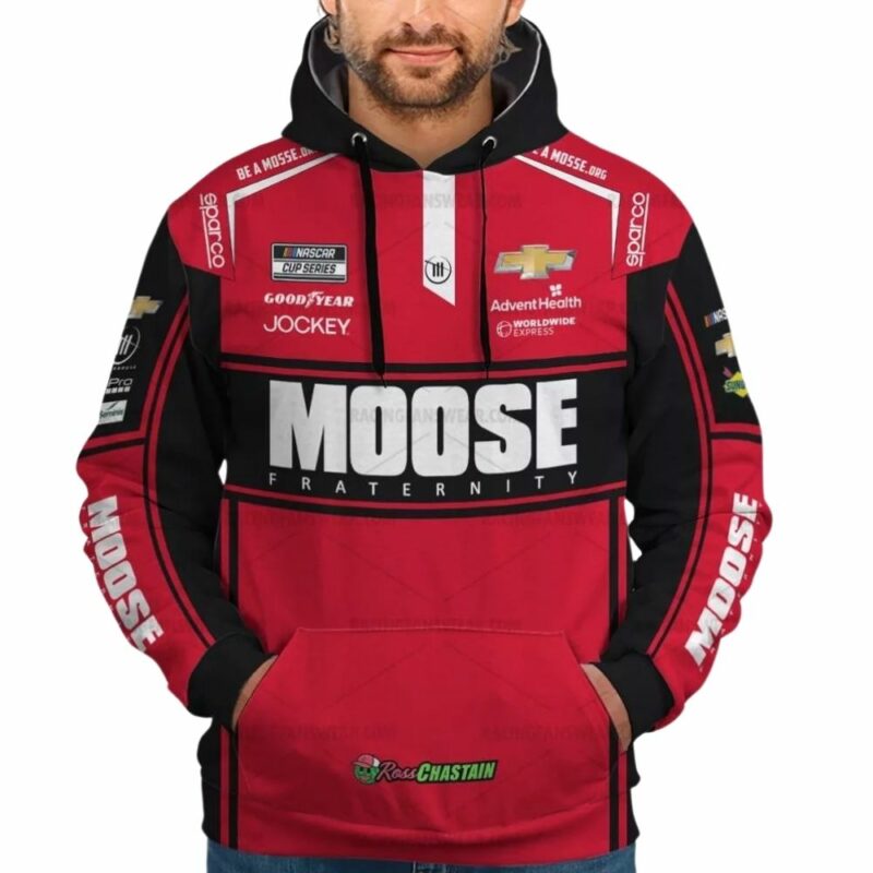 Ross Chastain Nascar 2023 Moose Racing Uniform 3D Hoodie 1