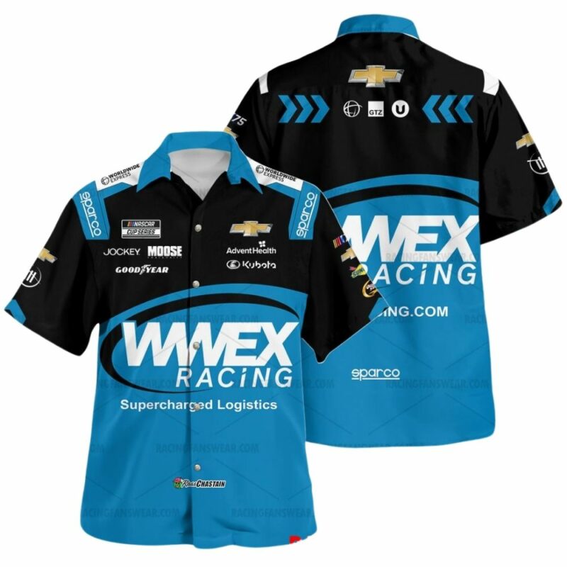 Ross Chastain Nascar 2023 Wwex Racing Uniform Hawaiian Shirt 1