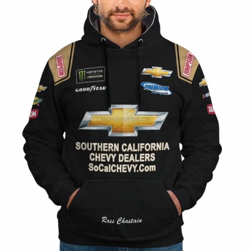 Ross Chastain Nascar Racing 2019 Chevrolet Uniform 3D Hoodie 1