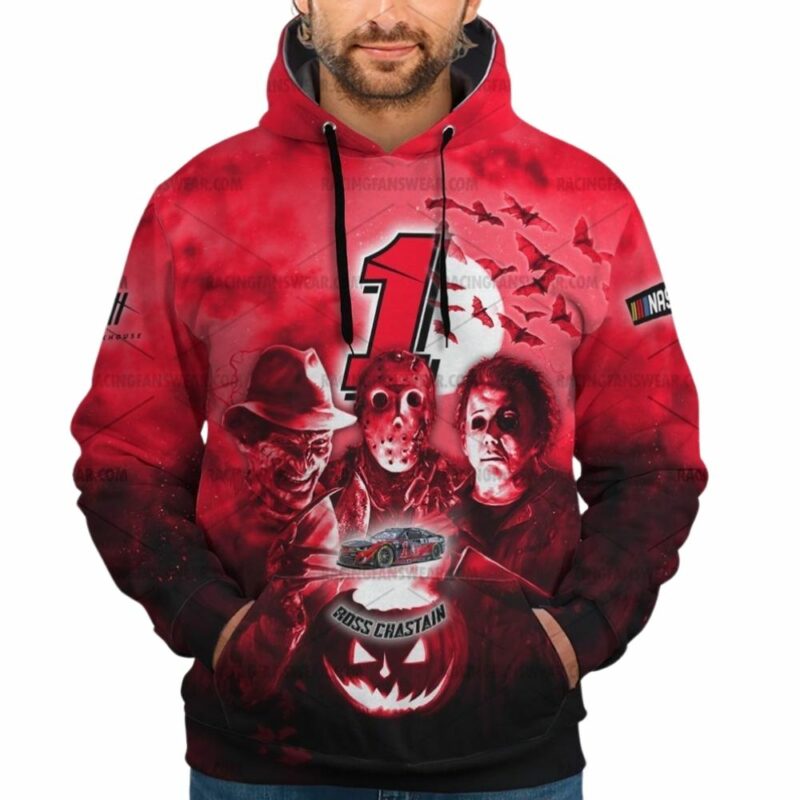 Ross Chastain Nascar Racing Halloween 3D Hoodie 1