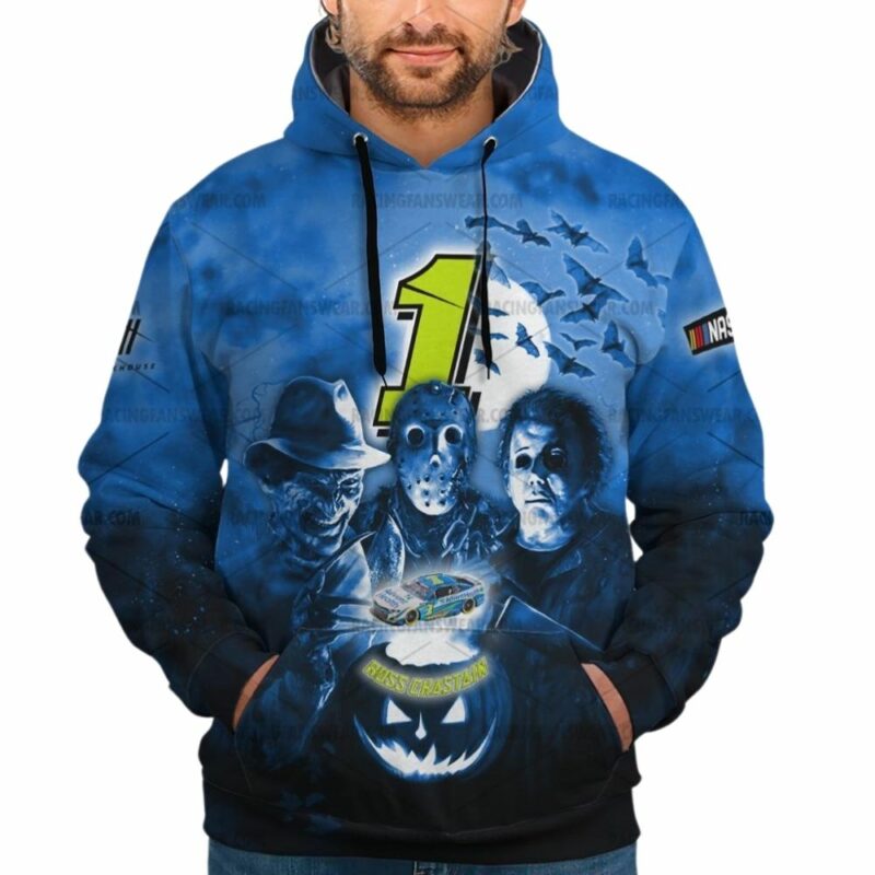 Ross Chastain Nascar Racing With Friends Horror Halloween 3D Hoodie 1