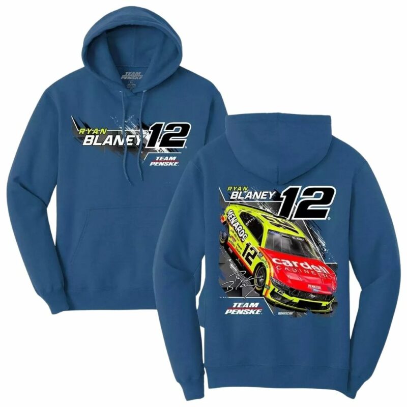 Ryan Blaney 2025 Menards Team Penske 3D Hoodie 1