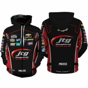Ryan Preece Nascar 2022 JTG Daugherty Racing Uniform All Over Print Hoodie