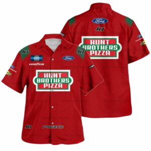 Ryan Preece Nascar 2022 Racing Hunt Brothers Pizza Uniform Hawaiian Shirt