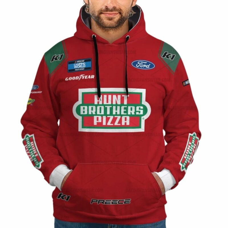 Ryan Preece Nascar Hunt Brothers Pizza 2022 Racing Uniform 3D Hoodie 1