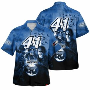 Ryan Preece Nascar Racing With Friends Horror Halloween Hawaiian Shirt
