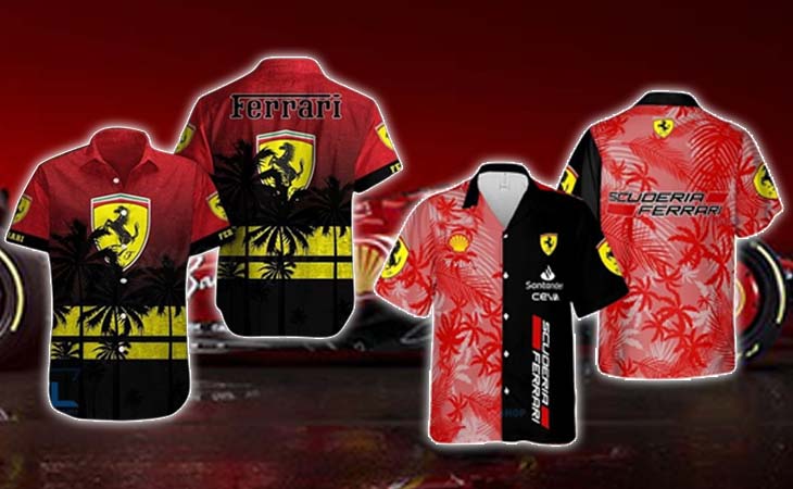 Scuderia Ferrari Racing Banner hawaiian