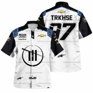 Shane Van Gisbergen Nascar Racing 2024 Kaulig Racing Trackhouse Uniform Hawaiian Shirt